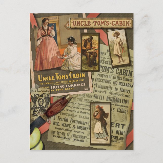 Vintage Uncle Tom's Cabin Scrapbook Postcard (Front)