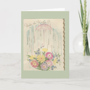 Vintage "Under The Weather" Card