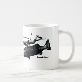 Vintage Underwater Freediving Spearfishing Diver Coffee Mug