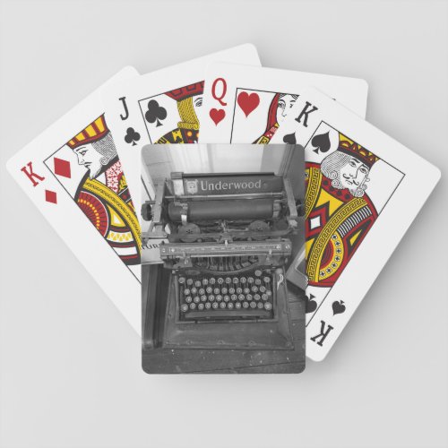 Vintage Underwood Typewriter Playing Cards