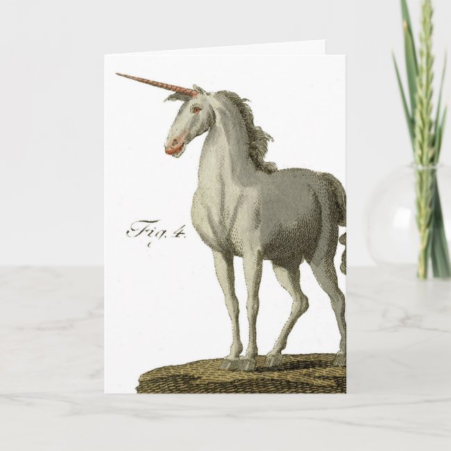 Vintage Unicorn Birthday Card