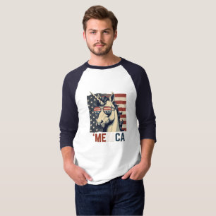 Vintage unicorn Merica 4th of july patriotic T-Shirt