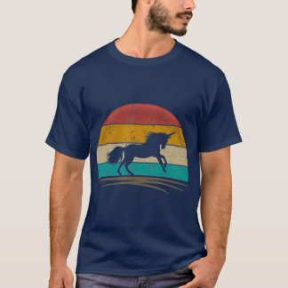 Vintage Unicorn Retro Distressed Unicorn Lover T-Shirt