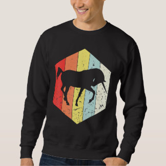 Vintage Unicorn Retro Unicorn Silhouette Animal 7 Sweatshirt
