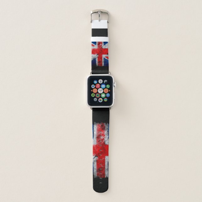 Vintage Union Jack Apple Watch Band (Front)