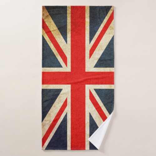 Vintage Union Jack British Flag Bath Towel