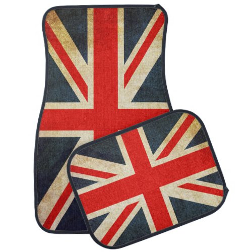 Vintage Union Jack British Flag Car Floor Mat