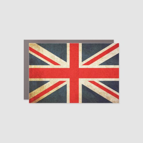 Vintage Union Jack British Flag Car Magnet