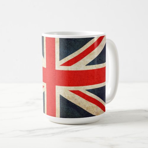 Vintage Union Jack British Flag Coffee Mug
