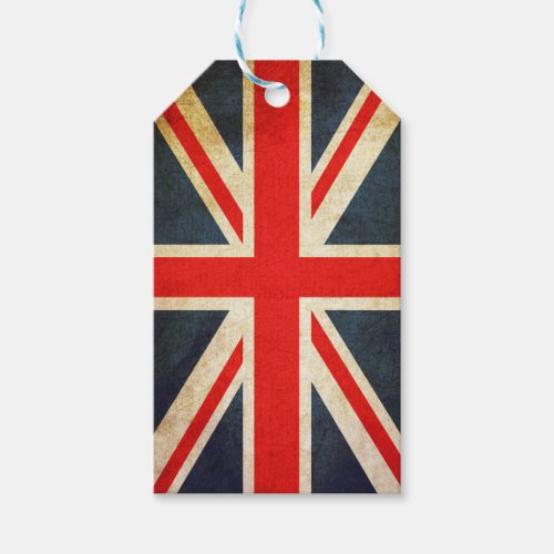 Vintage Union Jack British Flag Gift Tags