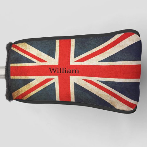Vintage Union Jack British Flag Golf Head Cover