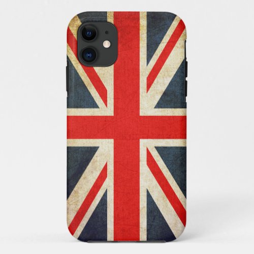 Vintage Union Jack British Flag iPhone 11 Case