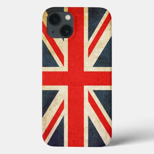 Vintage Union Jack British Flag iPhone 13 Case