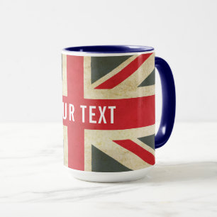 Vintage Union Jack British Flag Mug