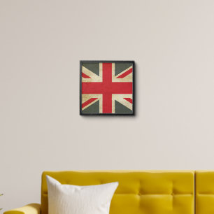 Vintage Union Jack British Flag Peel And Stick Photo Tile