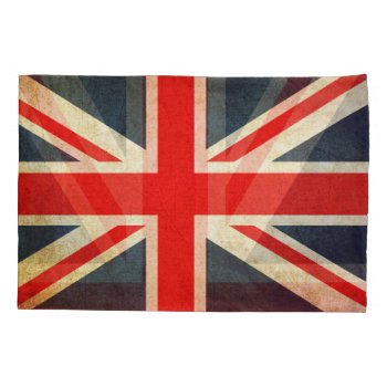 Vintage Union Jack British Flag Pillow Case by bestgiftideas at Zazzle