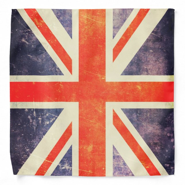 Vintage Union Jack flag Bandana (Front)