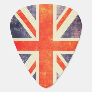 Vintage Union Jack flag Guitar Pick