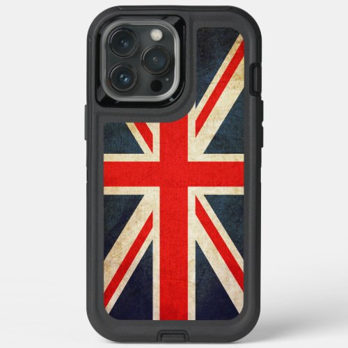 Vintage Union Jack Flag iPhone 13 Pro Max Case