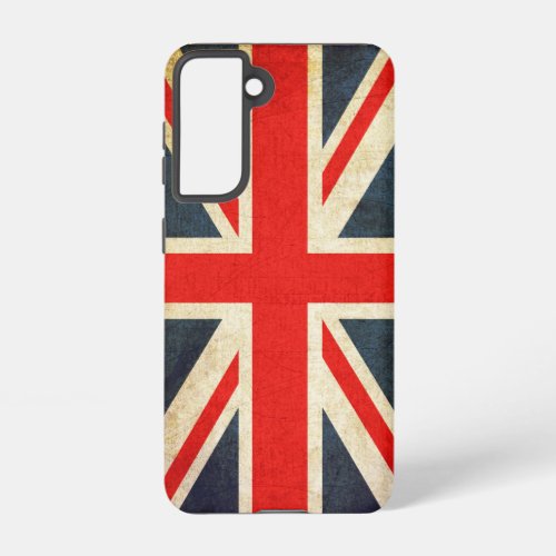 Vintage Union Jack Flag Samsung Galaxy S21 Case