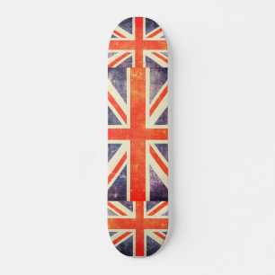 Vintage Union Jack flag Skateboard Deck