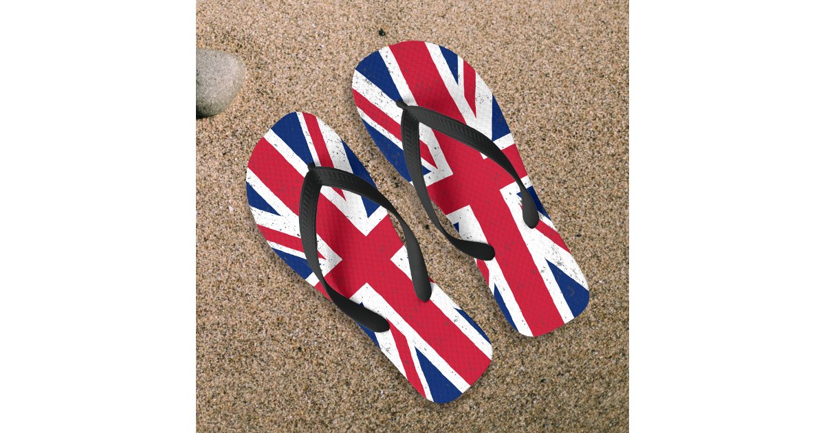 Vintage Union Jack Flip Flops Zazzle