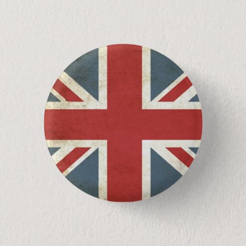 Vintage union jack pinback button