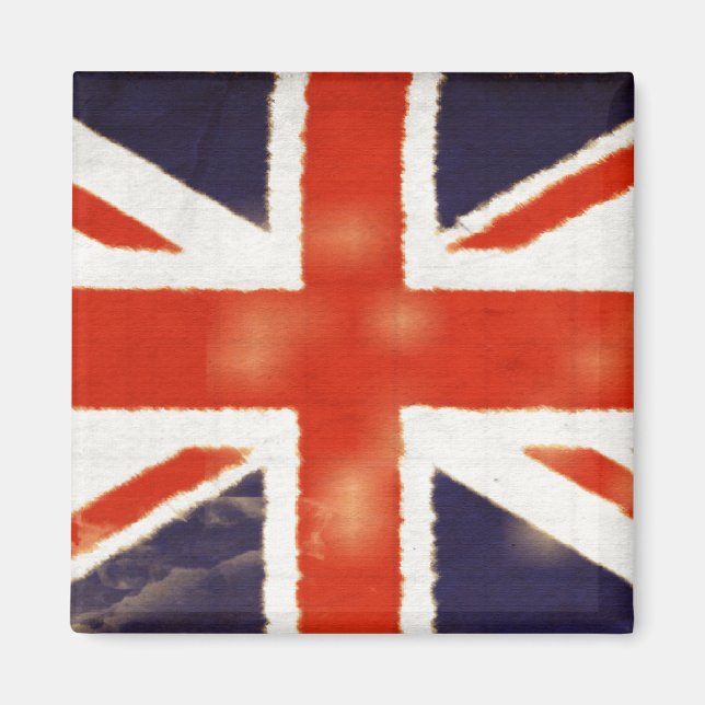 Vintage Union Jack Refrigerator Magnet (Front)