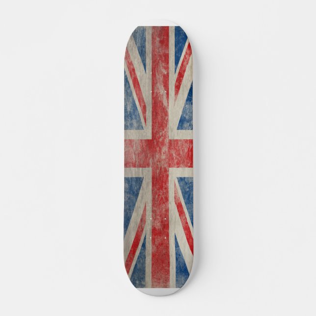 Vintage Union Jack Skateboard Deck (Front)