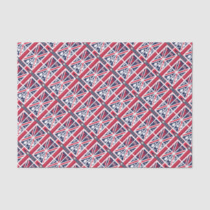 Vintage Union Jack UK Flag with London Decoration Tissue Paper