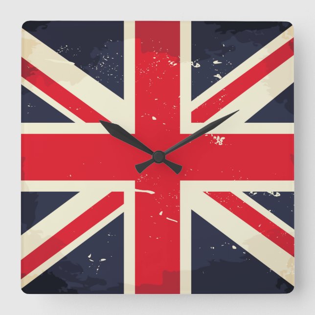 Vintage Union Jack Wall Clock (Front)