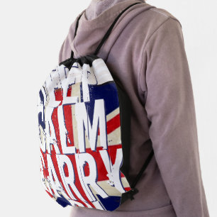 Vintage United Kingdom Union Jack Flag Backpack