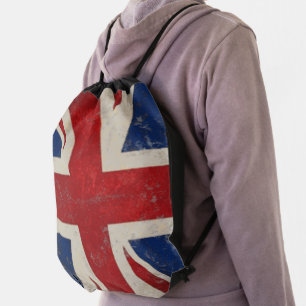 Vintage United Kingdom Union Jack Flag Backpack