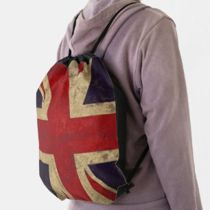 Vintage United Kingdom Union Jack Flag Backpack