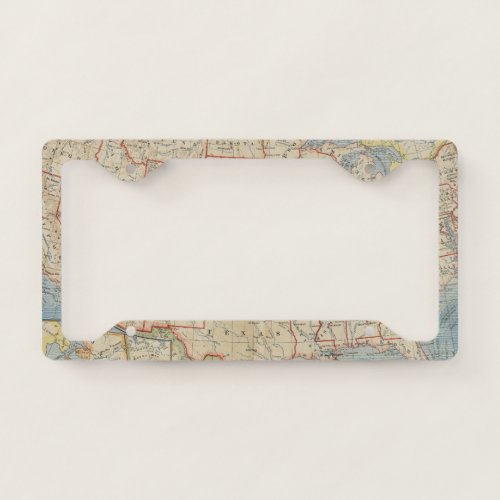 Vintage United State Map License Plate Frame