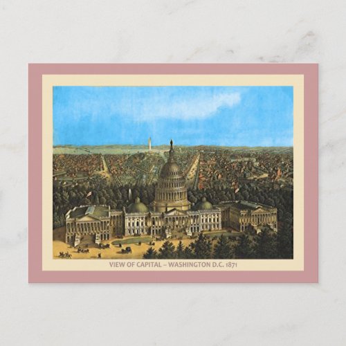 Vintage United States Capitol Postcard