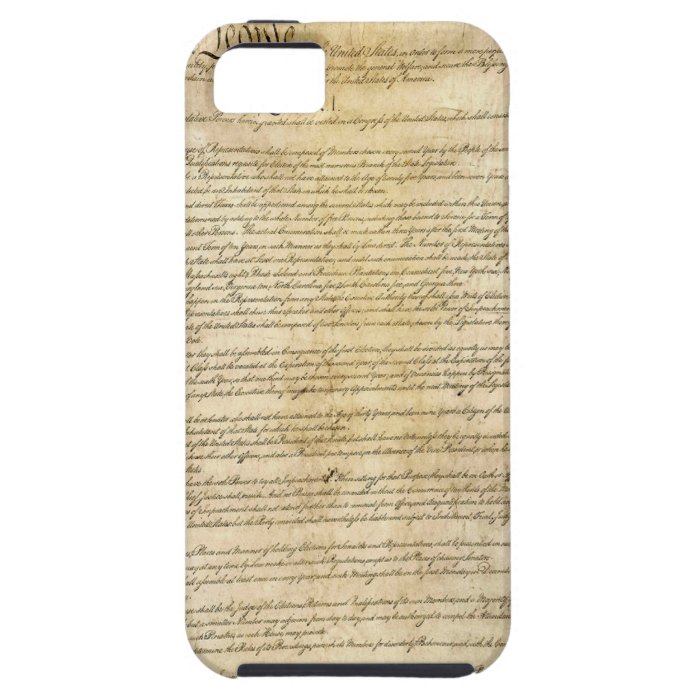 Vintage United States Constitution iPhone 5 Covers