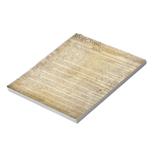 Vintage United States Constitution Notepad (Rotated)