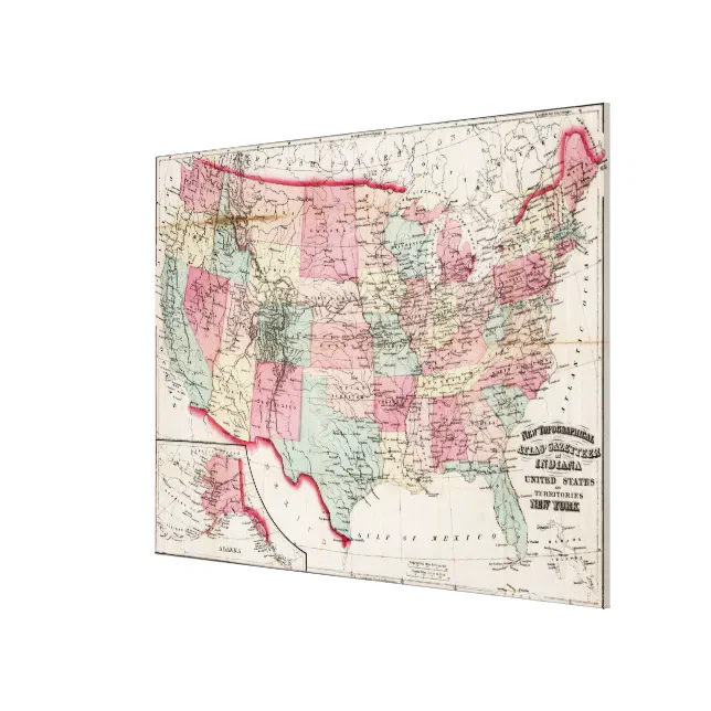 Vintage United States Map 1870 - Vintage United States Map 1870 Canvas Print R7d5d0ef3a7044cafb586ca74fd67d455 Zdwxu Xwzoe 644.webp