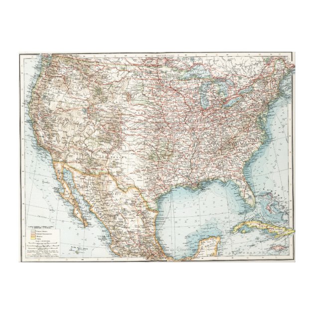 Vintage United States Map 1900 - Vintage United States Map 1900 Canvas Print Ra4d18b916ed842b99e4db53e73e1a187 Zdww8 8byvr 630
