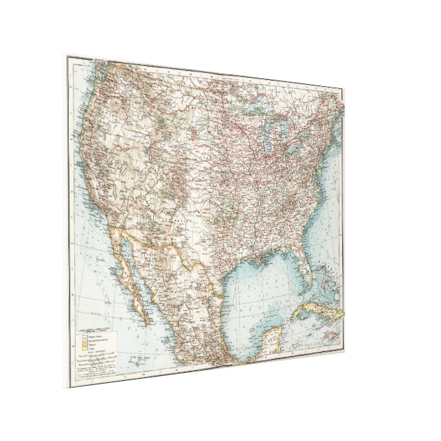 Vintage United States Map 1900 - Vintage United States Map 1900 Canvas Print Ra4d18b916ed842b99e4db53e73e1a187 Zdwwx Xwzpz 630