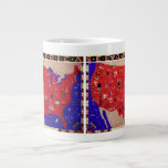Vintage United States of America Travel Bureau Map Large Coffee Mug
