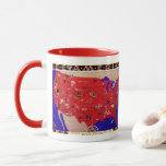 Vintage United States of America Travel Bureau Map Mug