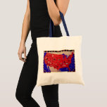 Vintage United States of America Travel Bureau Map Tote Bag
