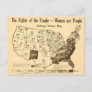 Vintage United States Women's Suffrage Map (1919) Postcard
