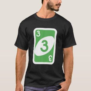 Vintage Uno Lover 3 Cards Costume Halloween Matchi T-Shirt