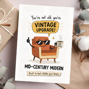 Vintage Upgrade Funny Birthday Card