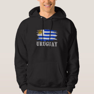 Vintage Uruguay Flag I Love Uruguay Hoodie