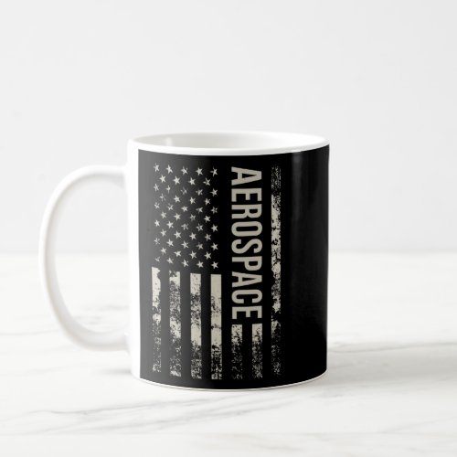 Vintage US American Flag Aerospace  Coffee Mug