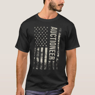 Vintage US American Flag Auctioneer T-Shirt